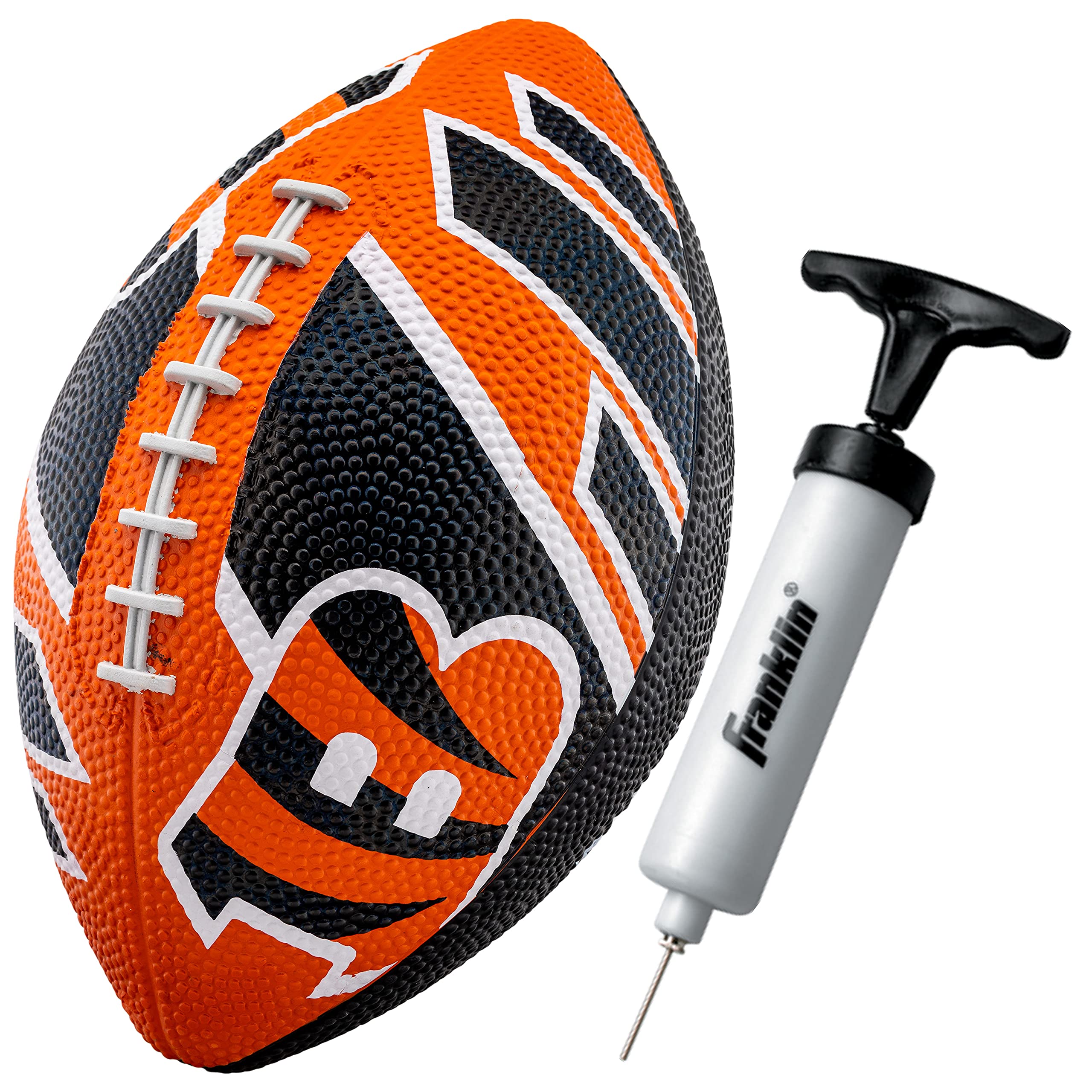 Franklin Sports NFL Team Footballs - Rubber Youth Mini Footballs for All NFL Teams - Kids Junior 8.5" Football - Official NFL Licensed Footballs